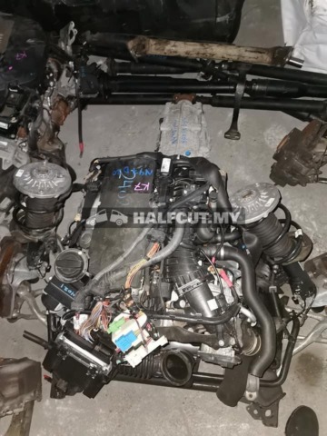 BMW F30 N47 2.0 DIESEL TURBO ENGINE SET ELECTRIC ABSORBER HALFCUT HALF CUT