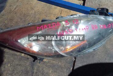 MAZDA 3 12 RH HL8 HEADLAMP HEADLIGHT HEAD LAMP LIGHT