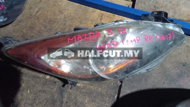 MAZDA 3 12 RH HL8 HEADLAMP HEADLIGHT HEAD LAMP LIGHT