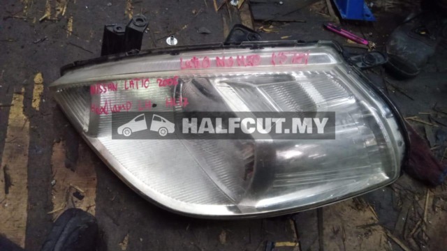 NISSAN LATIO 2005 LH HL17 HEADLAMP HEADLIGHT HEAD LAMP LIGHT