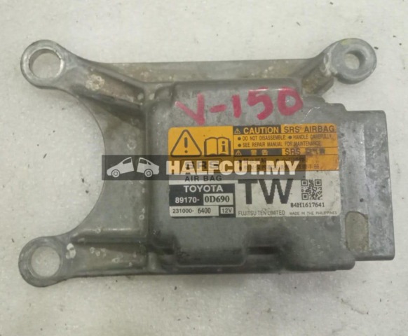 TOYOTA VIOS NCP150 AIR BAG ECU 89170-0D690