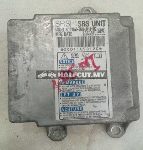 HONDA INSIGHT AIR BAG ECU 77960-TM8-J411-M2
