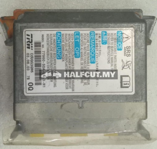 HONDA ACCORD SDA AIR BAG ECU 77960-SDA-Q813-M1
