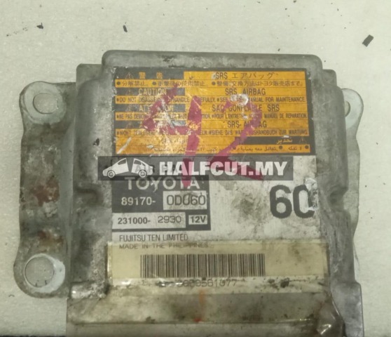 TOYOTA VIOS NCP42 AIR BAG ECU 89170-0D060
