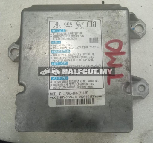 HONDA CITY TMO AIR BAG ECU 77960-TMO-Z431-M3
