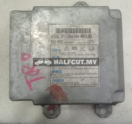 HONDA CIVIC TRO AIR BAG ECU 77960-TRO-W011-M2