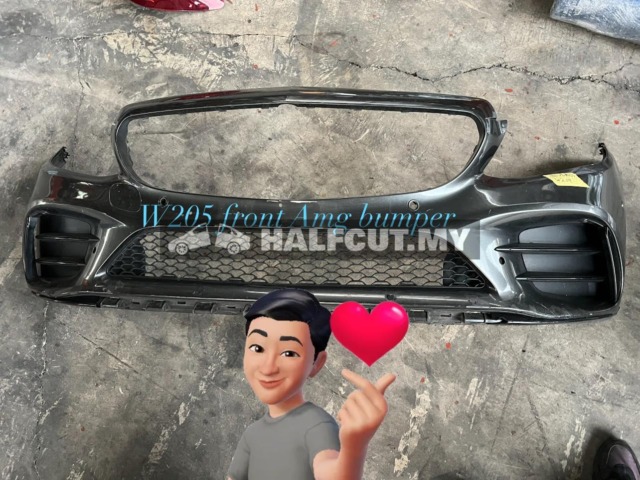 MERCEDES BENZ C CLASS W205 USED FRONT AMG BUMPER