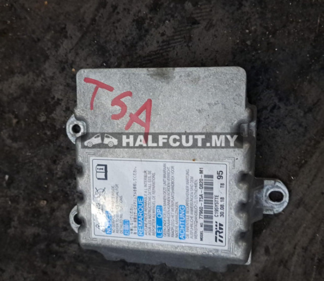 HONDA JAZZ T5A ECU AIR BAG ECU (77960-T5A -Q820-M1)