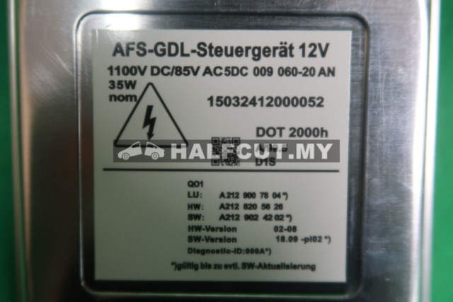 MERCEDES W212 LED HEADLIGHT BALLAST CONTROL MODULE