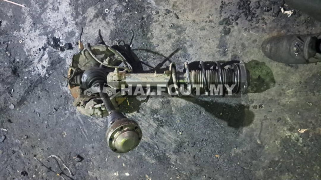VOLKSWAGEN JETTA FRONT KNUCKLE &ABSORBER & DRIVE SHAFT ABS F/L