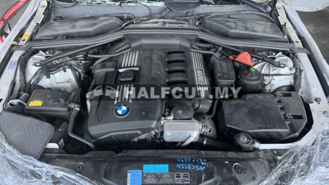Bmw E60 525i lci n52 black top half cut ckd engine rear bonnet trunk cover exhaust full set