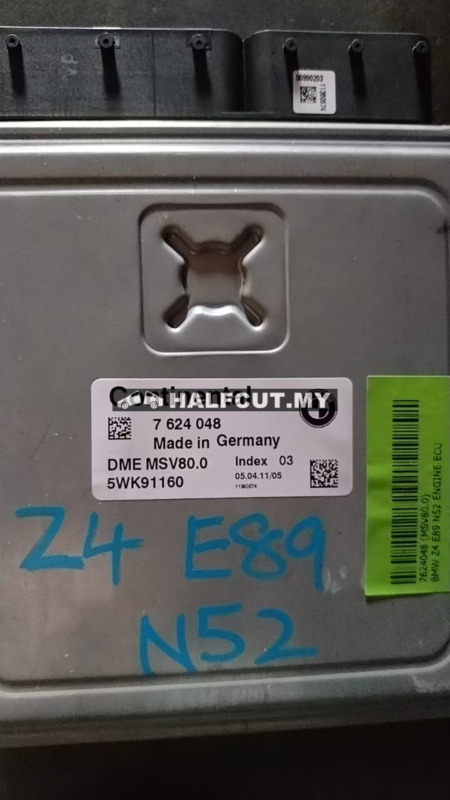 7624048 BMW Z4 E89 N52 ENGINE ECU