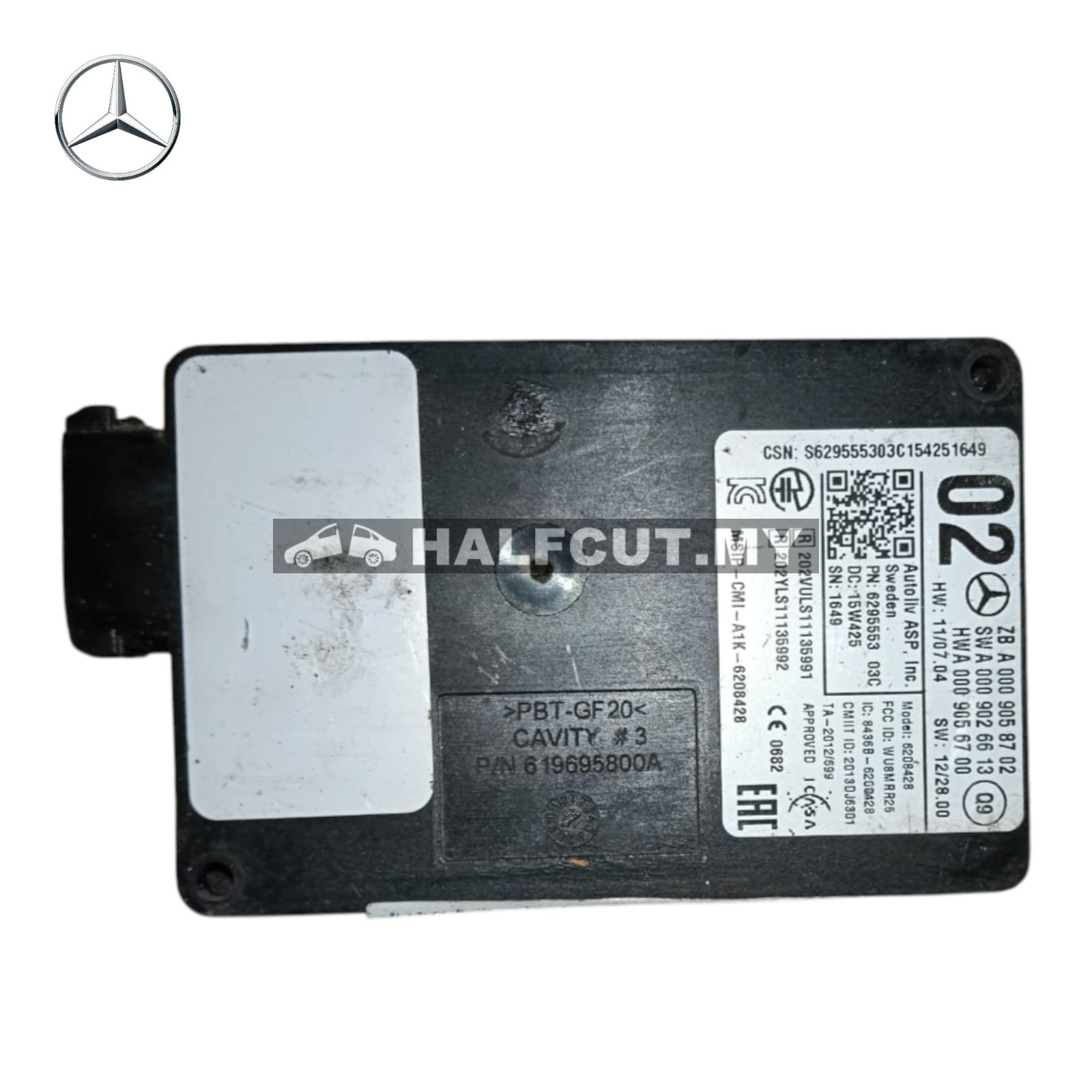 000 905 8702 (02) W204/W207/W212 RADAR SENSOR