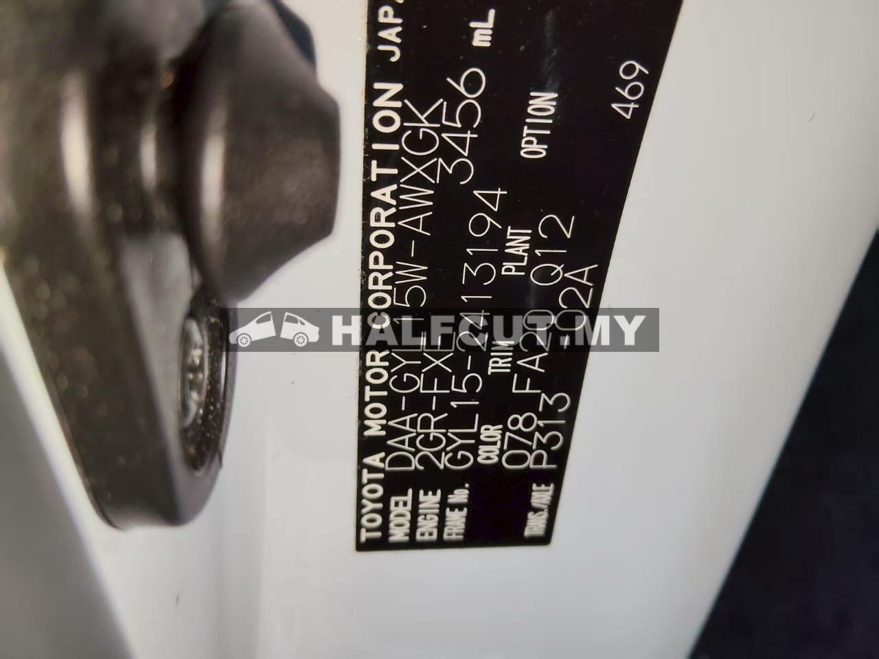 LEXUS RX270 GYL15 2GR 3.5 HALF CUT