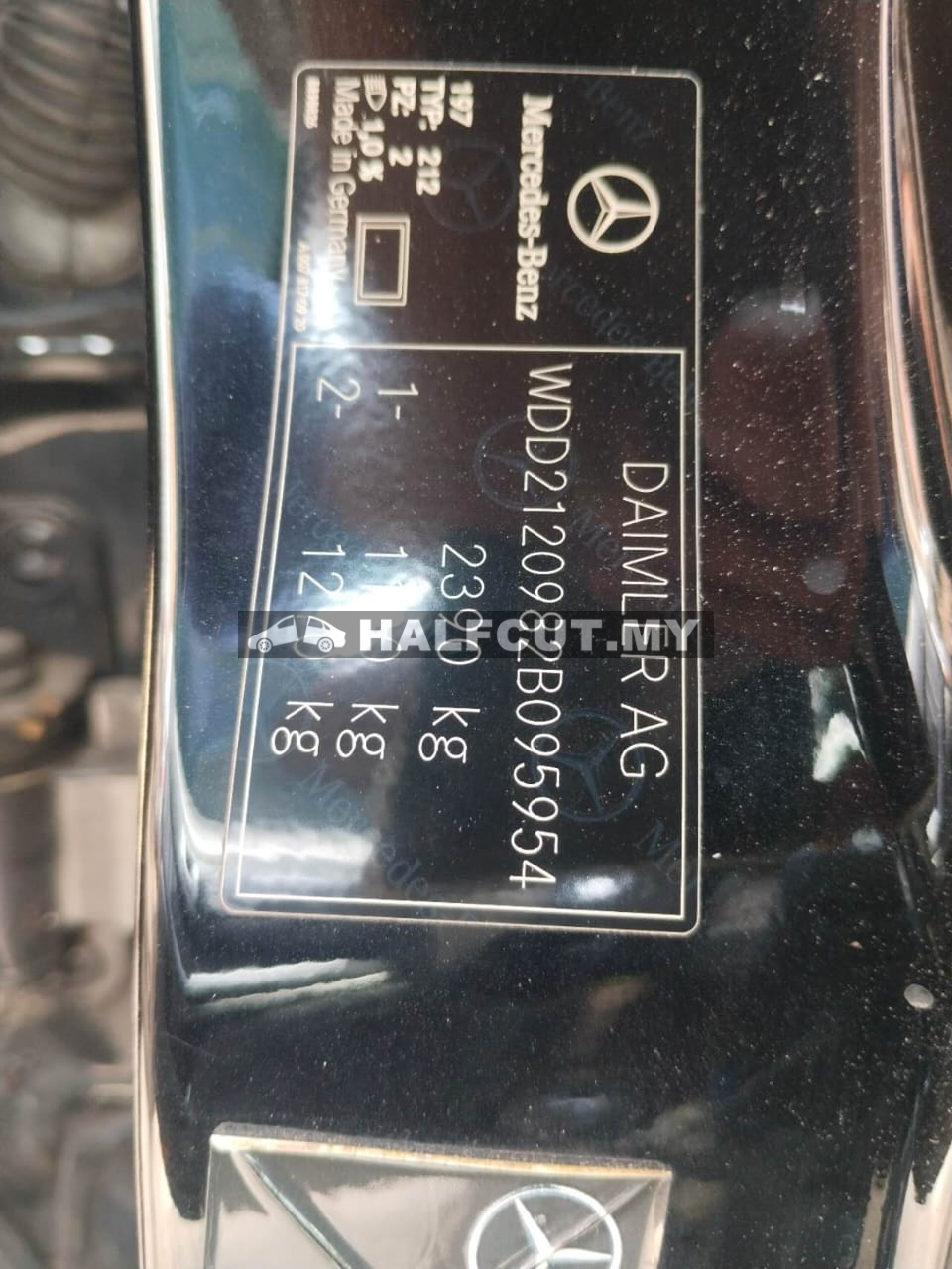 W212 E300 BLUETEC  HYBRID 651 HALF CUT